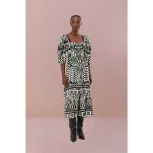 Black Lace Nature Short Sleeve Maxi Dress